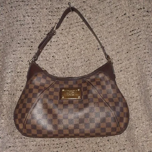 LOUIS VUITTON-Tate GM-Damier Ebene Shoulder Bag-Hobo-Dustbag/Receipt-Authentic - Picture 1 of 16